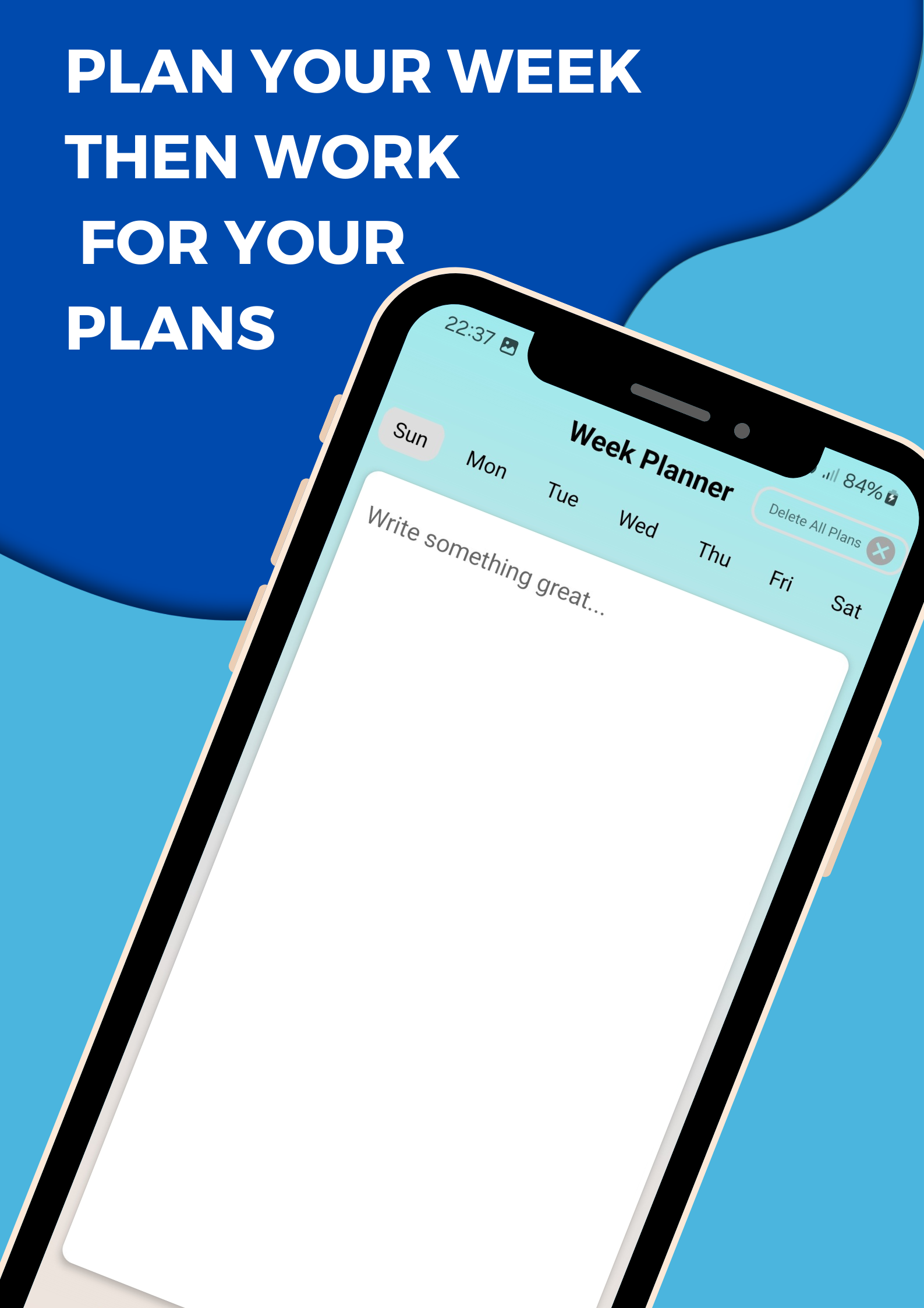 Basic Planner screen 4